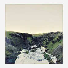 Elisa Sighicelli, Rushing Stream, 2003, chromagenic print on lightbox