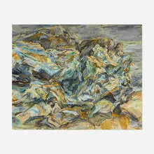 Philip Pearlstein, Blue Rock, oil on canvas