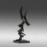 Herbert Ferber, Caligraph, 1966, bronze