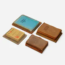 Roycroft, Collection of books and periodicals, 1902-1927, bound printed paper, suede leather, silk, Japan vellum, paper