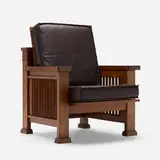 Frank Lloyd Wright, William E. Martin House reclining armchair, oak, leather