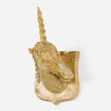Josephine Mead, Unicorn Head, lacquered plaster