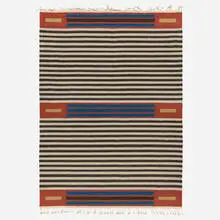 Ramona Sakiestewa, Chief's blanket, c. 1990, hand-woven wool