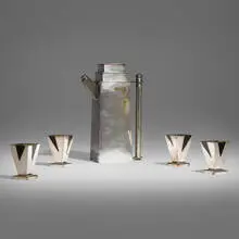 Skyscraper cocktail service by Louis W. Rice, sold Aug 2024