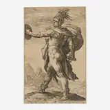 Hendrick Goltzius, Calphurnius (from the Roman Heroes series), c. 1586, engraving
