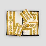 Gianni Versace, Full-size bed linens, pair, c. 1995, cotton