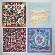 Hermès, Collection of four scarves, 2001-2019, silk