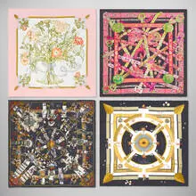 Hermès, Collection of four scarves, 1992-2013, silk