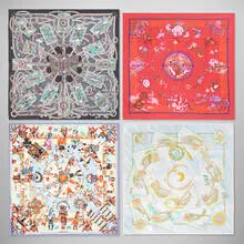 Hermès, Collection of four scarves, 1992-2011, silk