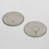 Christofle, Oenologie disques / wine coasters, pair, c. 2000, silver-plated metal
