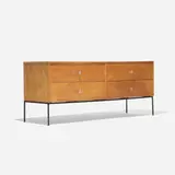 Paul McCobb, Planner Group cabinet, c. 1950, birch, enameled steel, aluminum