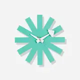 Asterisk wall clock, model 2213D by George Nelson & Associates, c. 1953, enameled steel, enameled aluminum, sold Sep 2015