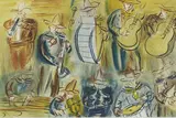 Raoul Dufy, Untitled, 1877-1983) MUSICIANS Lithograph printed in colours