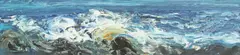 Untitled by Maggi Hambling, oil on board 5.5 x 22cm ., sold Oct 2019