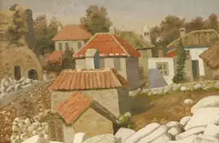 Cedric Morris, Untitled, oil on canvas 61 x 91cm .