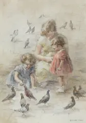 Dorothea Sharp, Untitled, watercolour over pencil 53 x 38cm .