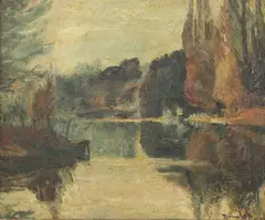 Untitled by Ronald Ossory Dunlop, oil on canvas 51 x 61cm, sold Oct 2019