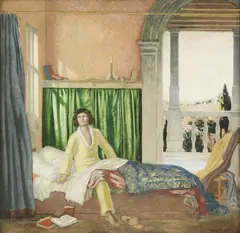 Harry Morley, Untitled, oil on gessoed canvas 62 x 62cm Exhibited: XVIII International Art Exhibition