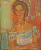 Zygmunt Landau, Untitled, oil on canvas board 65.5 x 54cm .
