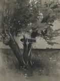 Bruce Bairnsfather, Untitled, ink and gouache 35 x 24cm Illustrated: 'The Bystander's Fragments from France'