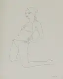 Natasha Law, Untitled, pen and ink 29 x 21cm .