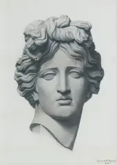 Gertrude M. Robins, A study of Apollo, pencil