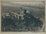James McIntosh Patrick Obe Rsa Roi Are Lld, The Basilica of Saint Francis, Assisi, etching