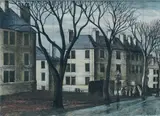Fleming Houses, Dundee by James McIntosh Patrick Obe Rsa Roi Are Lld, c.1927, watercolour, pen and ink, and pencil, offered Dec 2024