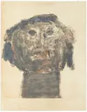 Pat Douthwaite, Head of a man, monotype