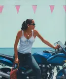 Jack Vettriano Obe Hon Lld, 'La Fille à la Moto  II', 2005, oil on canvas
