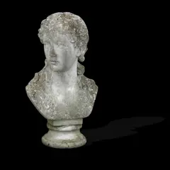 William Brodie, 19th century white marble bust of a female subject, marble