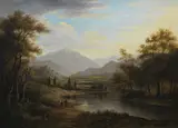 Alexander Nasmyth, A Highland river scene, oil on canvas