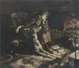 Herbert Thomas Dicksee Re, 'Silent Sympathy', 1894, etching