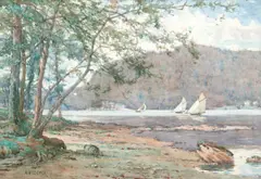 Alfred Heaton Cooper, Windermere - Yacht Race, watercolour