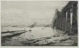 Ra William Lionel Wyllie, 'Rosyth and Forth Bridge', etching, artist proof