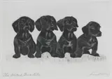 Lisa Balsie, 'The Dutch Quartete', etching
