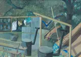Robert Henderson Blyth Rsa Rsw, Life Before Death, gouache and pencil
