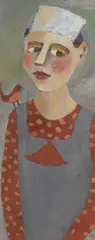 Catriona Millar, Esther, mixed media on canvas