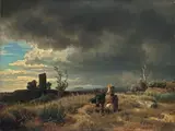 Oswald Achenbach, Vor dem Gewittersturm (Campagna)