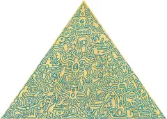 Pyramid by Keith Haring, 1989, Serigrafie auf eloxierter Aluminiumplatte, sold Jun 2025