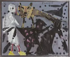 FRIEDE 1 by Markus Lüpertz, Öl auf Leinwand, sold Dec 2022