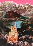 Neuschwanstein by Andy Warhol, 1987, Farbserigrafie auf Karton, sold May 2022