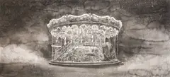 Hans Op de Beeck, Merry-go-round (large), 2013, Aquarell auf Velin