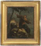 František Karel Palko, Death of Saint Francis Xavier, 18th century, oil on canvas on wood