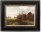 Albín Lhota, Path in Autumn, Around 1870, oil on wood