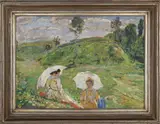 Jakub Obrovský, Picnic in the Meadow, 1923, Oil on cardboard