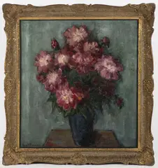 Bouquet of Peonies by František Vít Blažek, First half of 20th century, oil on canvas, sold Mar 2026