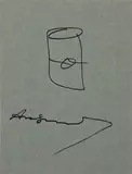 Andy Warhol, Untitled (Campbell's Soup Can), 1978, Marker on exhibition catalogue