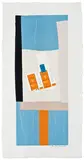 Harvest, with Orange Stripe by Robert Motherwell, 1973, 8-color lithograph and paper collage on Georges Duchene, Moulin de Larroque Hawthorne paper, sold Oct 2013