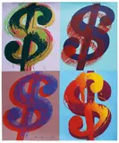 Andy Warhol, $ (Quadrant), 1982, Silkscreen on Lenox Museum Board